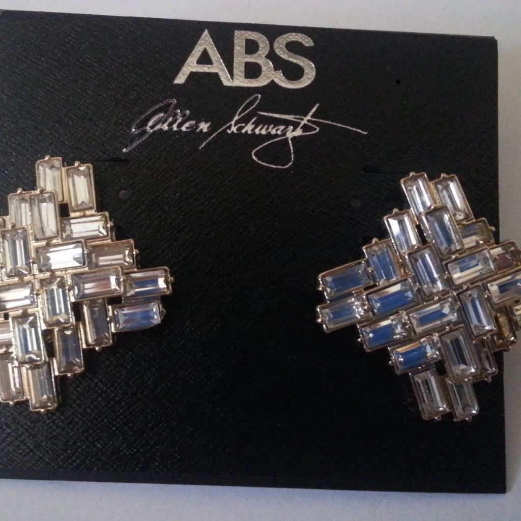 Abs By Allen Schwartz Gold Tone Button Studs